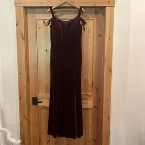 Bill Levkoff formal full length velvet dress